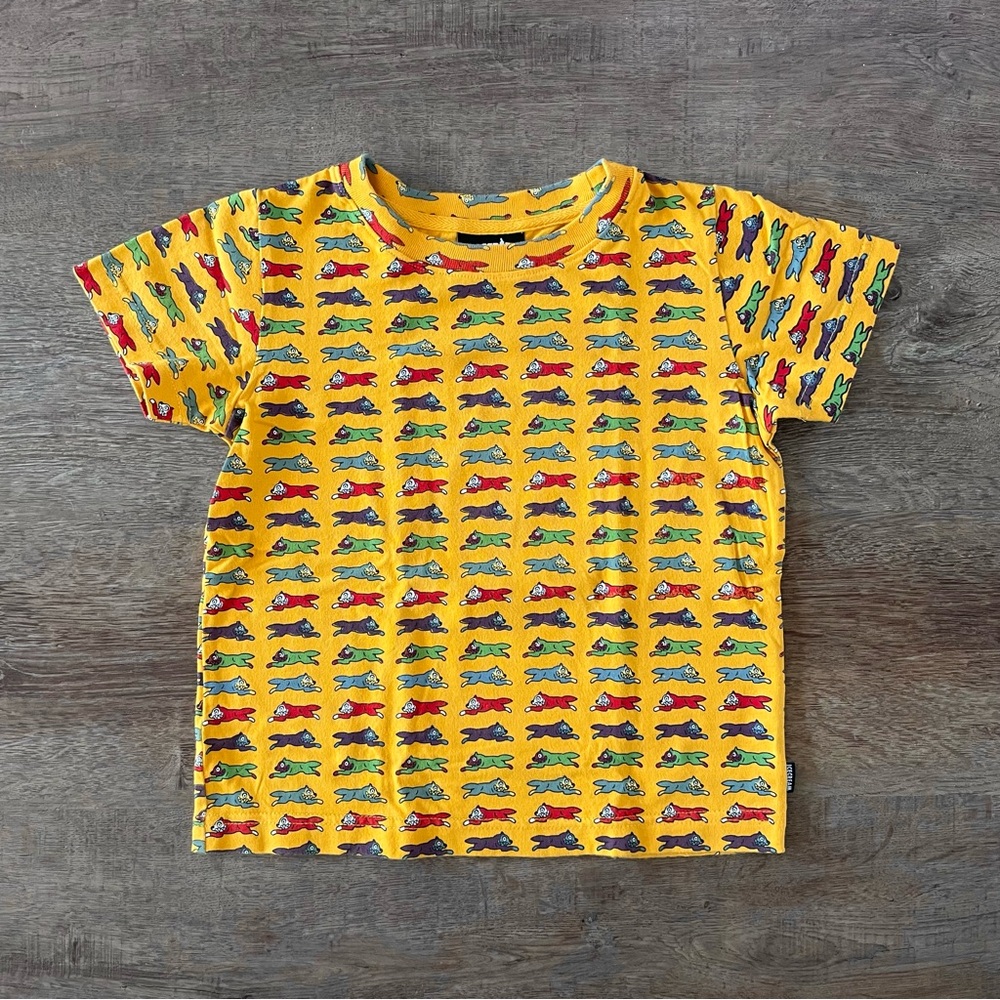 Icecream Billionaire Boys Club Yellow T-Shirt with Running Dog in 4T